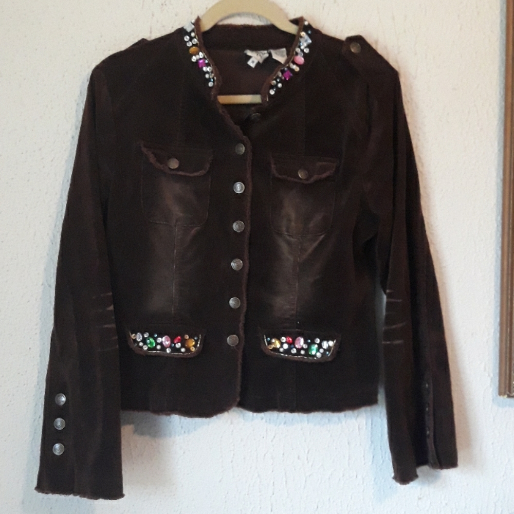 IVU JANE JACKET EMBROIDERED MULTICOLOR SZ M